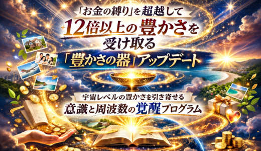 「お金の縛り」を超越して１２倍以上の豊かさを受け取る「豊かさの器」超アップデート有料PDF講座