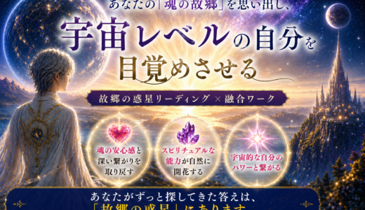 「故郷の惑星」診断&「故郷の惑星セルフ」と融合して「宇宙の自分」を思い出す電話セッション